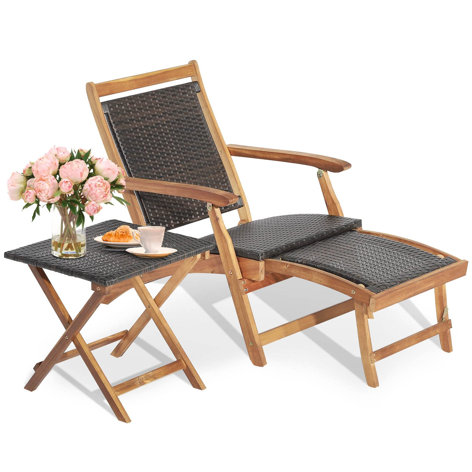 Patio lounge chair discount folding