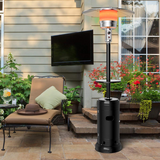 Tangkula 48000 BTU Outdoor Patio Heater with Wheels, Portable Porch Propane Heater