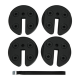 Tangkula Set of 4/6/8 Canopy Weights, 30lbs Weight Plate Kit with No-Pinch Design for Easy Installation and Removal