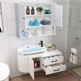 Tangkula Bathroom Wall Cabinet, Wooden Cabinet