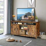Industrial TV Stand with Barn Doors for TVs up to 65 Inches