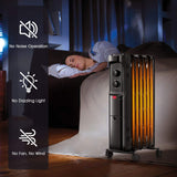 Electric 1500W Oil Filled Radiator Heater, Space Heater Radiator with 3 Heat Settings