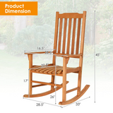 Tangkula Patio Rocking Chair,w/Heavy-Duty 350 LBS Weight Capacity