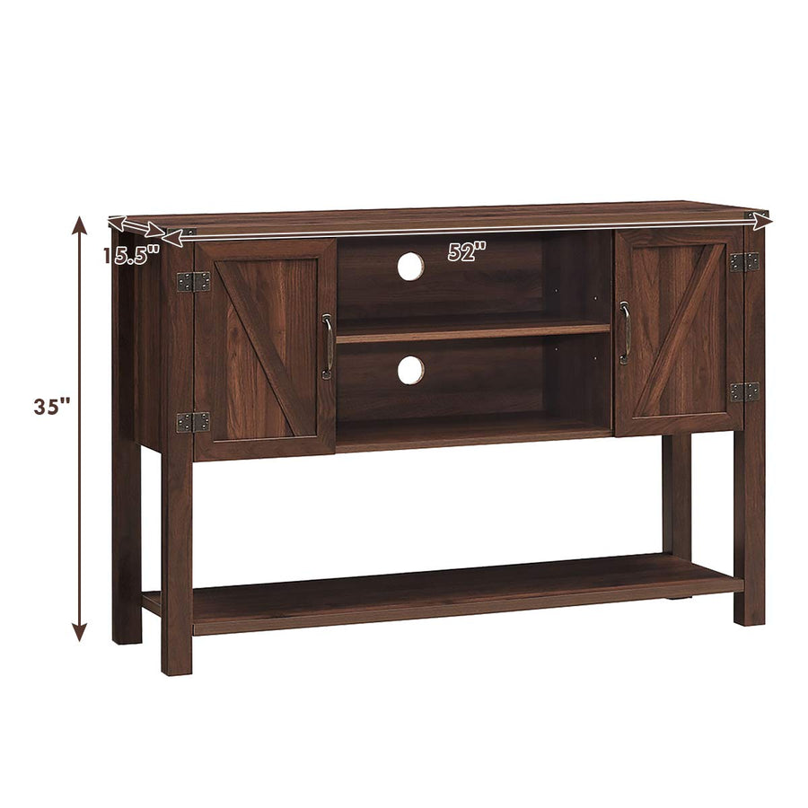 Tangkula TV Stand up to 60 Inches TVs, Modern Entertainment Center Sta ...