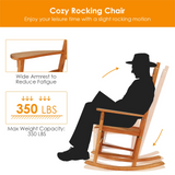 Tangkula Patio Rocking Chair,w/Heavy-Duty 350 LBS Weight Capacity